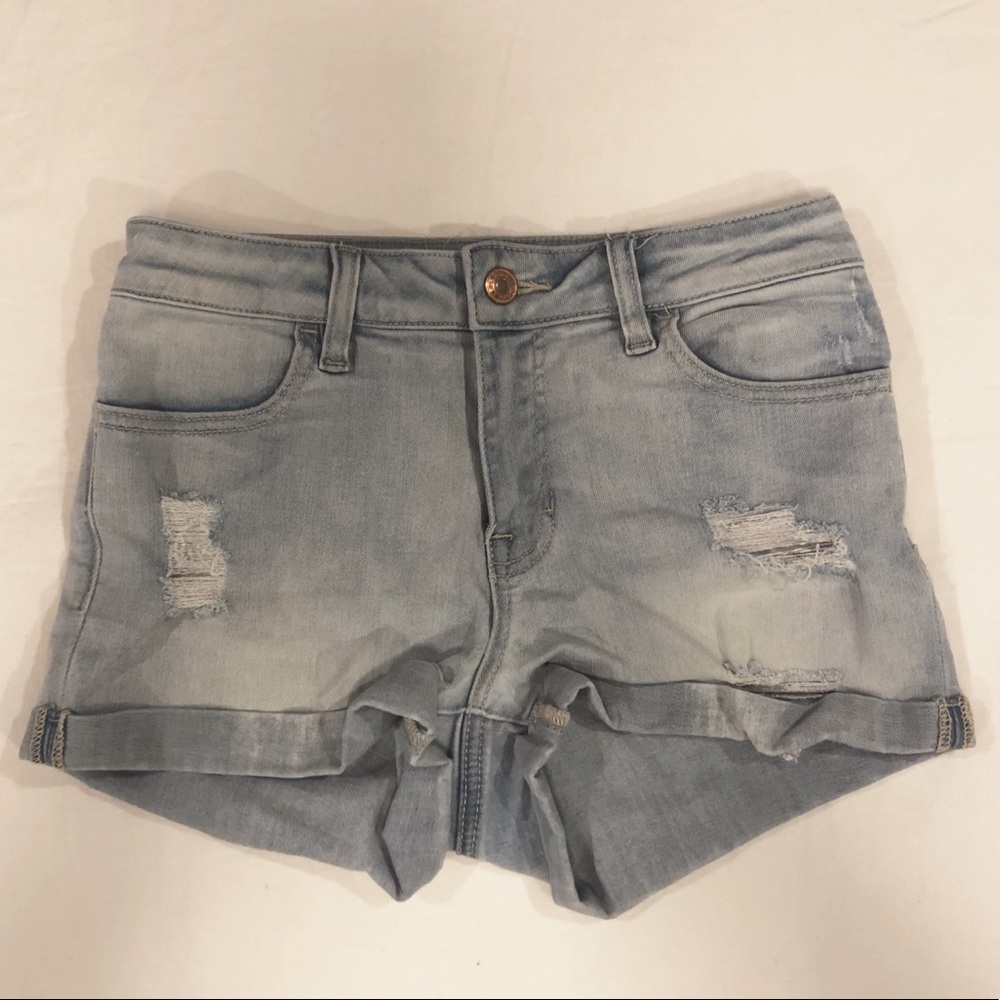 Pacsun Light Walsh Denim Shorts